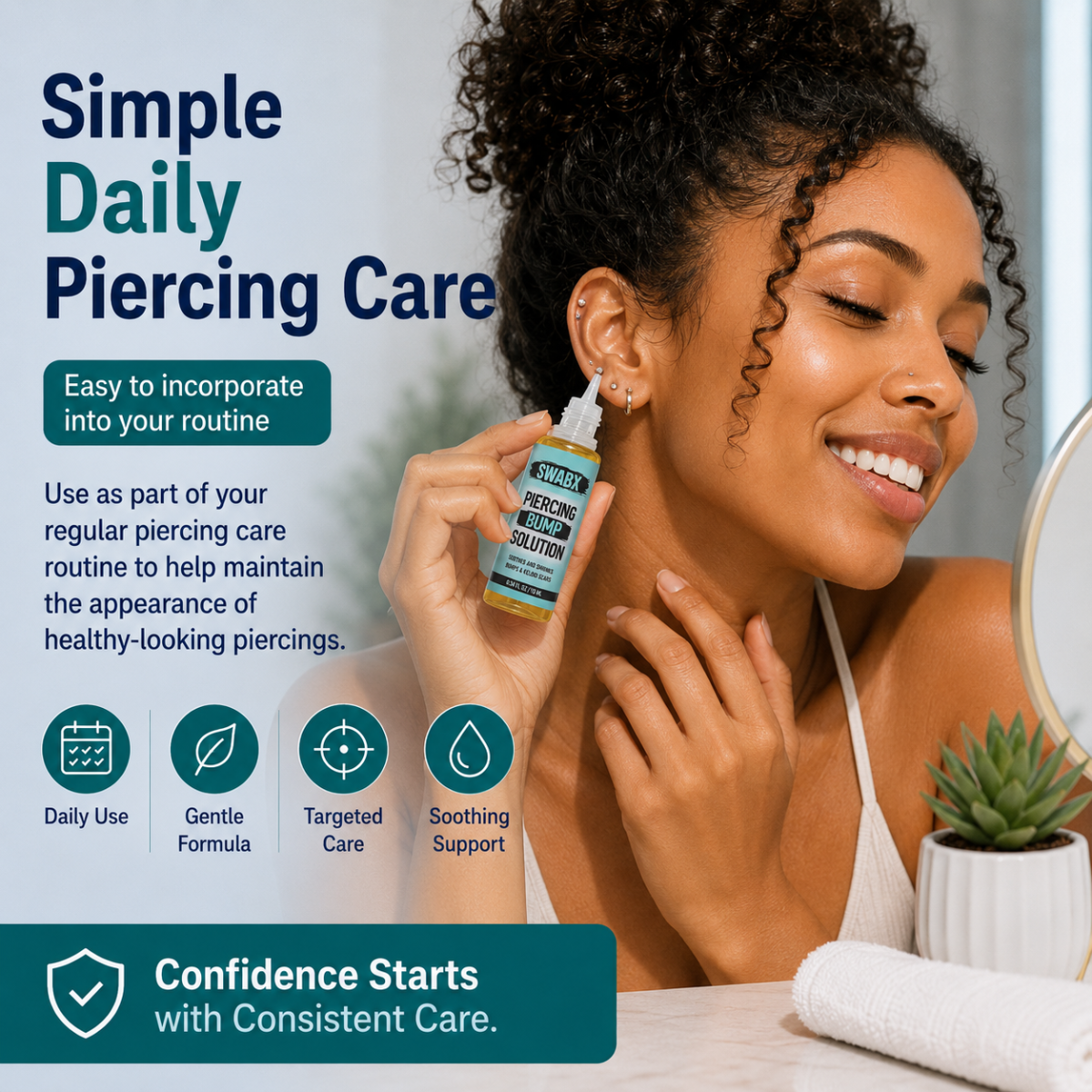 Swabx Piercing Bump Solution