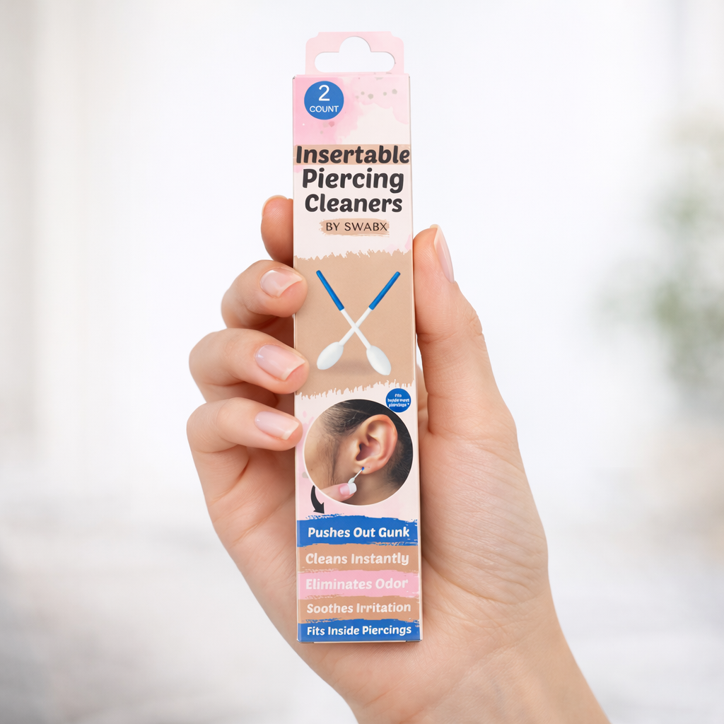 Swabx Insertable Piercing Hole Cleaners