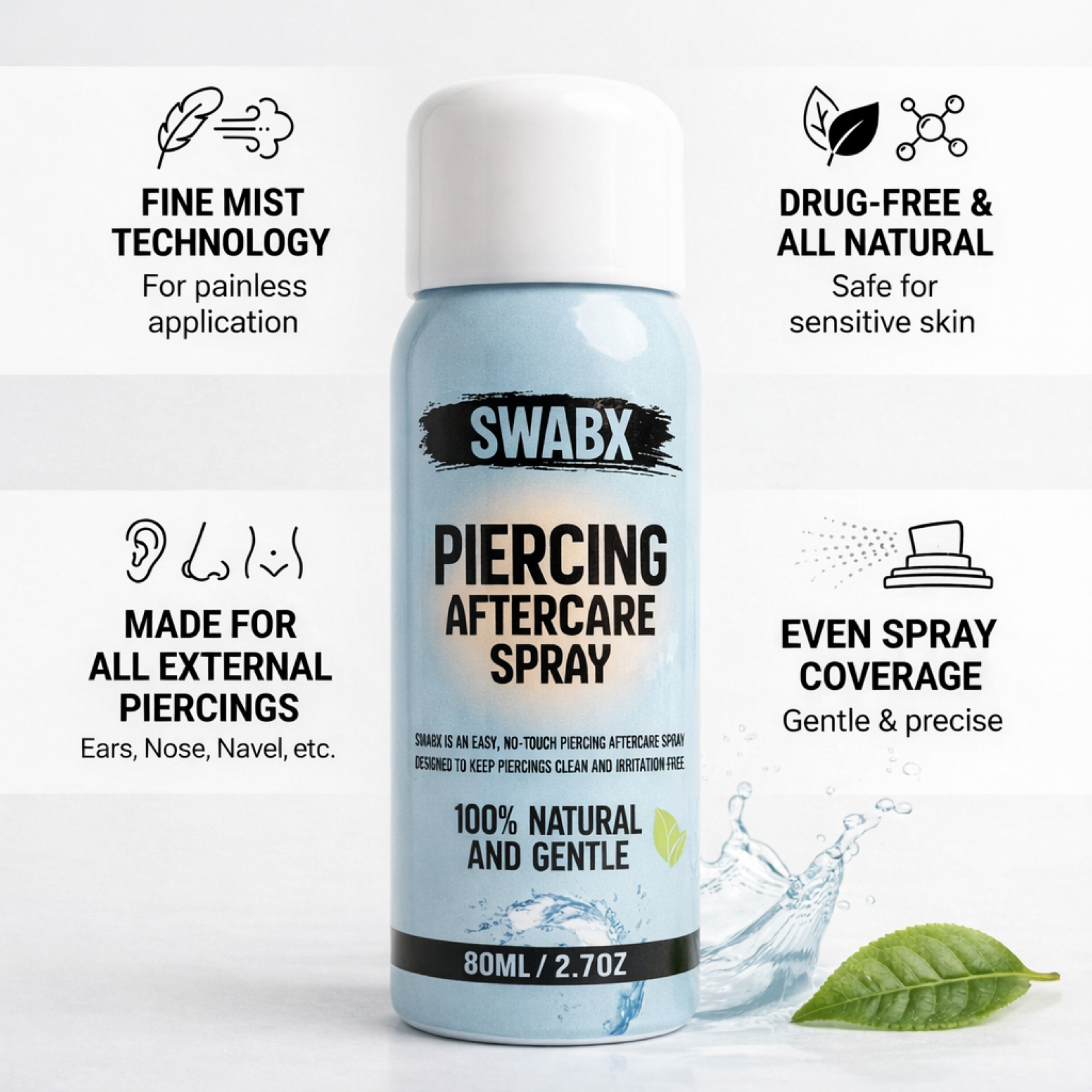 Swabx Piercing Aftercare Spray