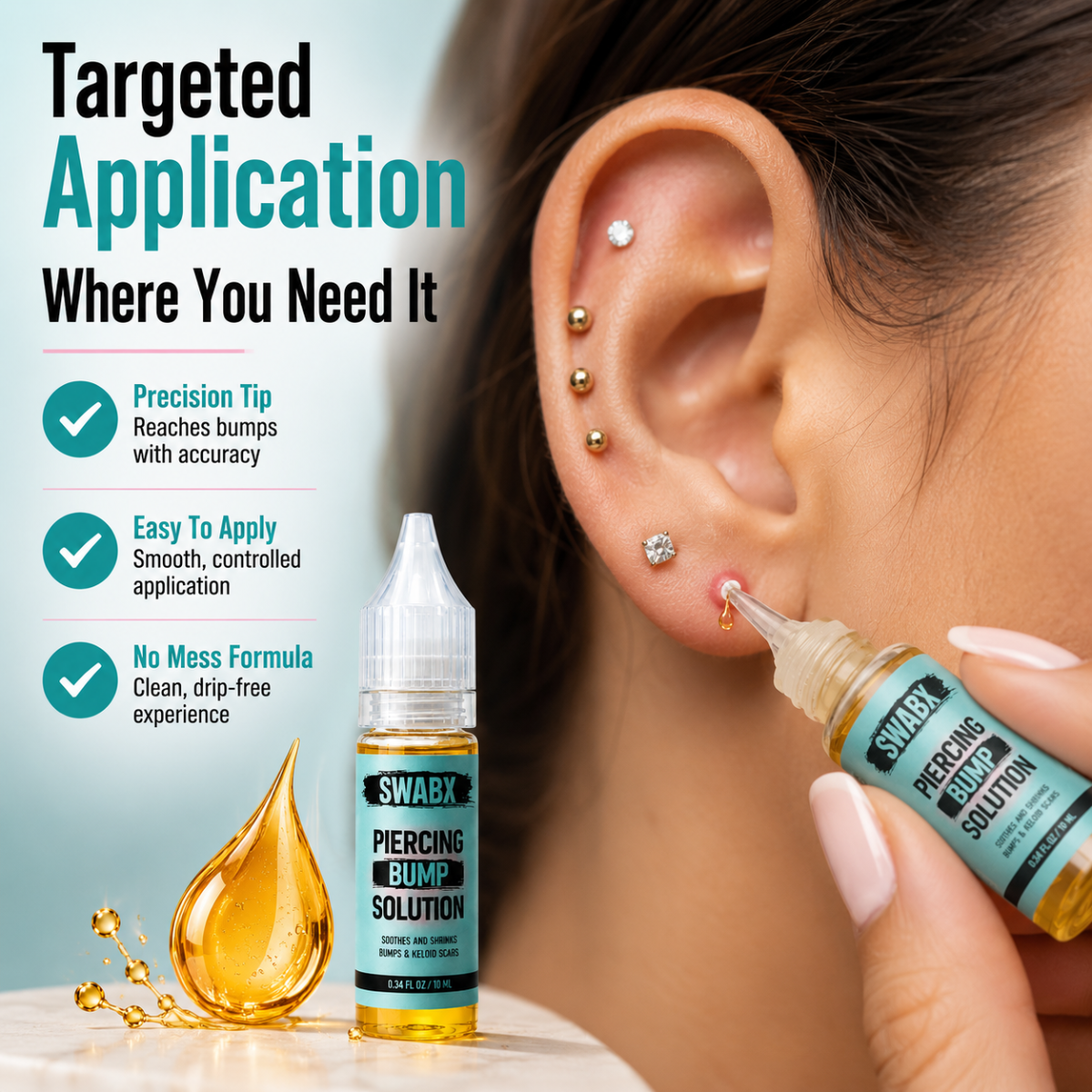 Swabx Piercing Bump Solution