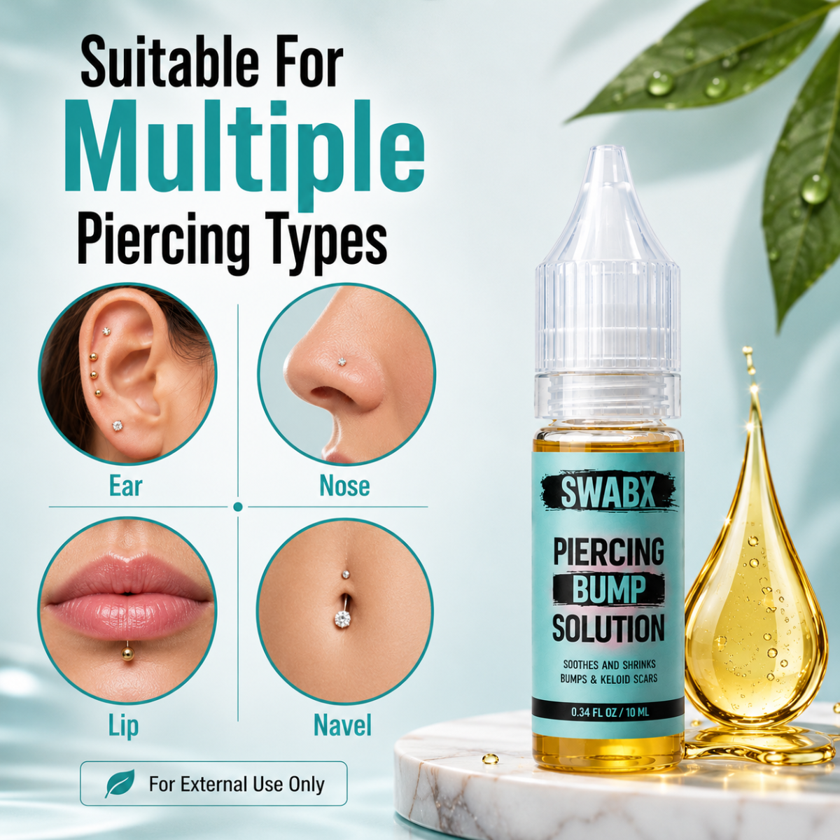 Swabx Piercing Bump Solution